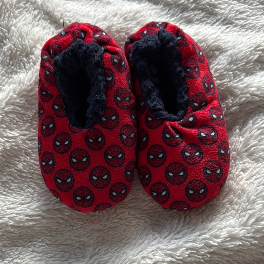 Red Spider-Man Kids Slippers